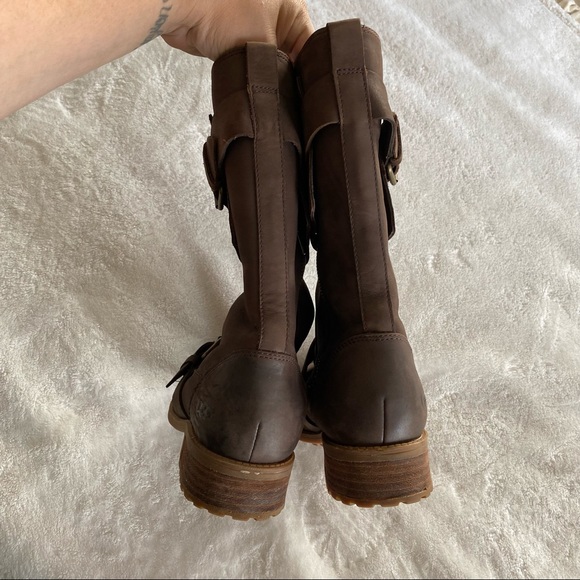 UGG Chancey Leather Moto Biker Boots | Sz 10 - Picture 5 of 10